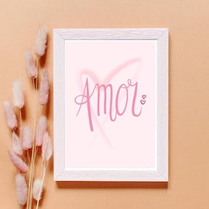 Poster decoration Amor Amour I love you I love you