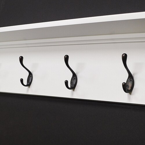 White Entryway Coat Rack Farmhouse Coat Rack Farmhouse Entry Etsy