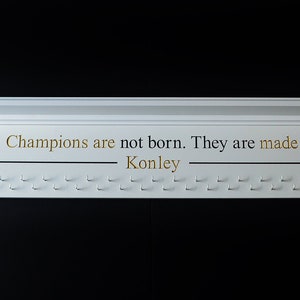 Medal Holder Champions Trophy Shelf Personalized Medal Hanger Engraved Medal Display Sports Shelf Race Medal Holder Gift for Runners 36&quot;