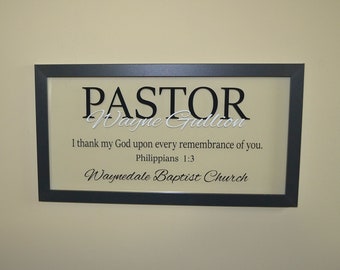 Pastor Gift Ideas Pastor Appreciation Wall Decor Retirement Gift Minister Gift Personalized Pastor Gift Religious Art Christian Wall Decor