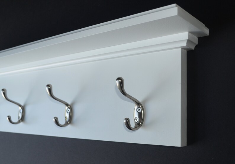 Entryway Coat Rack White Farmhouse Coat Rack Farmhouse Entry Etsy