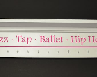 Dance Trophy Shelf Ribbon Holder Medal Hanger Dance Award Display Sports Shelf Trophy Rack Sports Award Display 30"