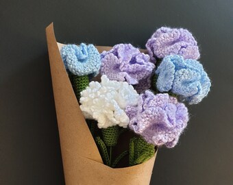 Crochet carnations