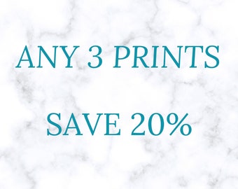 Custom Photo Prints Set - Choose Any 3 Photography Prints and Save 20%, Wall Art, Custom Photo Set, Photography Prints, Custom Print Set