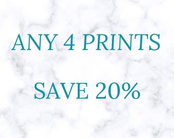Custom Photo Prints Set - Choose Any 4 Photography Prints and Save 20%, Wall Art, Custom Photo Set, Photography Prints, Custom Print Set
