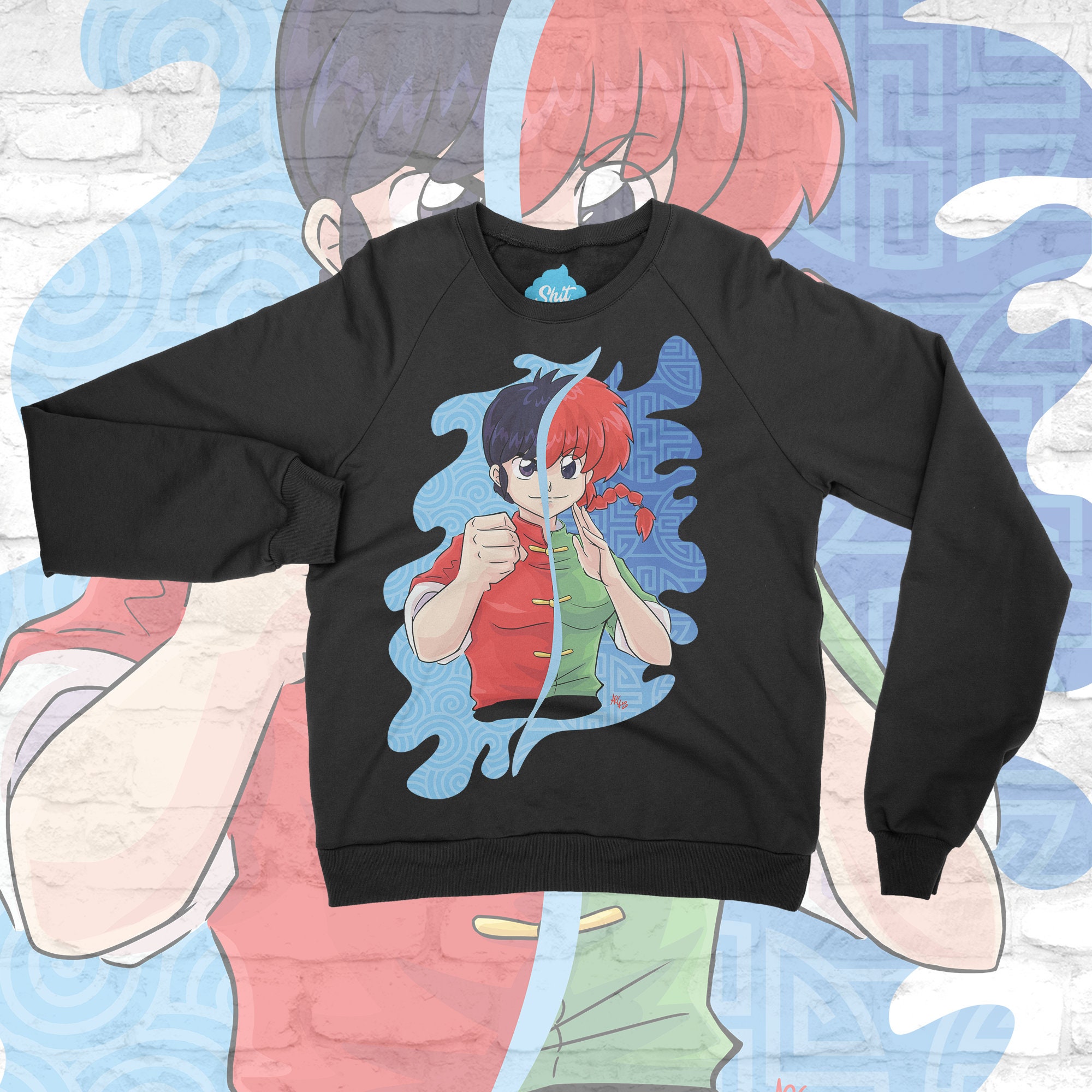 トップス 80s VTG RANMA 1/2 print sweat shirts 80s VTG RANMA 1/2 print sweat shirts
