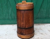 Antique Butter Churn, Square Nails, Hand Crafted Primitive