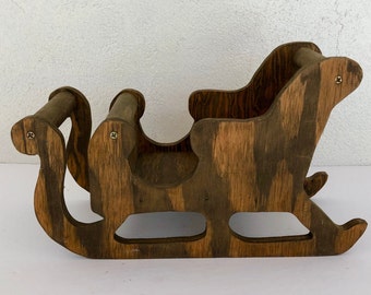 Small Wood Sleigh Etsy