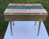 Pine farm table, antique farm table, dropleaf table, Circa late 1800, kitchen table, chippy paint,