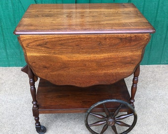 childrens wooden tea cart