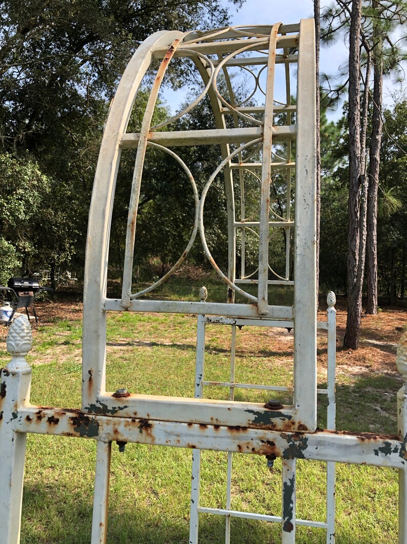 Vintage Trellis Antique Wrought Iron Trellis Garden Decor Etsy