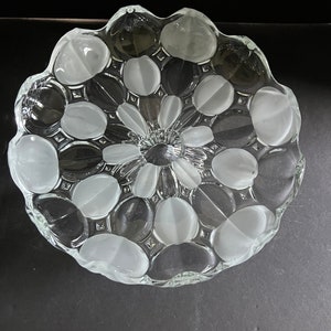 Mikasa, Crystal Serving Dish, Sunflower Pattern, Clear, Wedding Present, Like New, Vintage, Circa 1980s, Gift Ware image 1