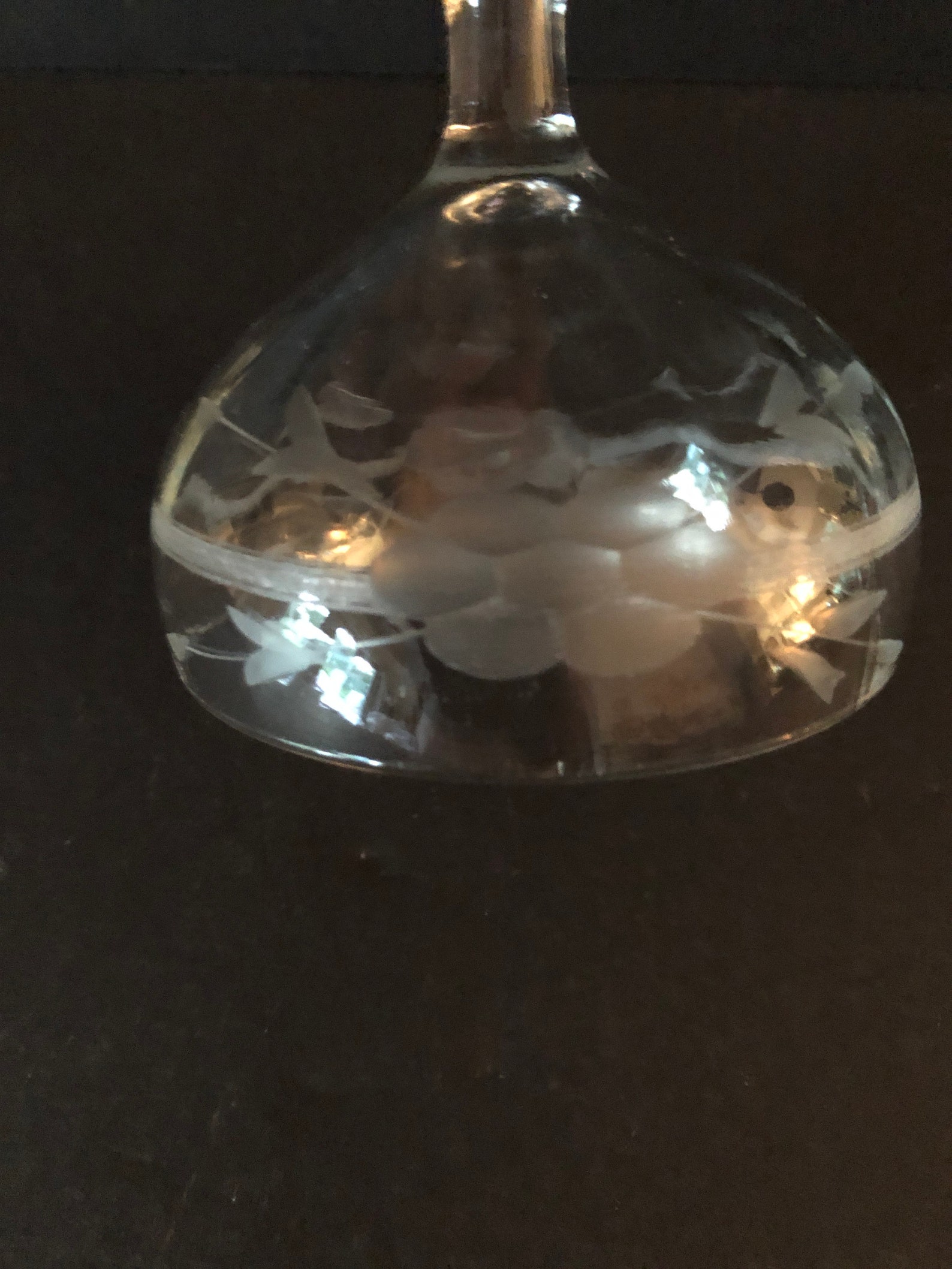 Sherbets, Antique, EAPG, Etched Glass, Flower & Ribbon Motif, Coupe ...