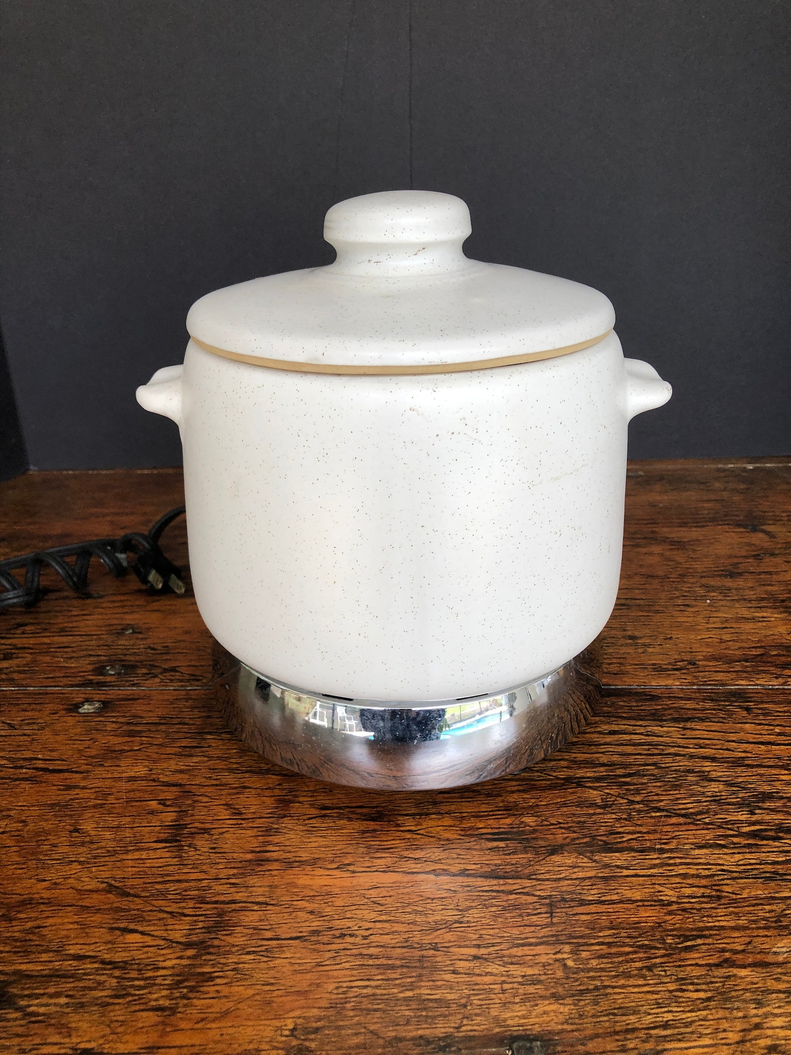 WEST BEND Bean Pot with electric warming plate and lid Etsy