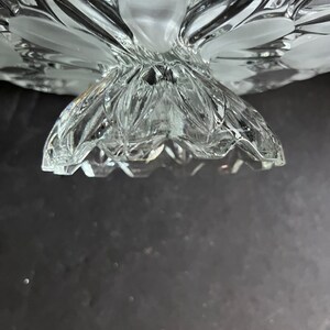 Mikasa, Crystal Serving Dish, Sunflower Pattern, Clear, Wedding Present, Like New, Vintage, Circa 1980s, Gift Ware image 9