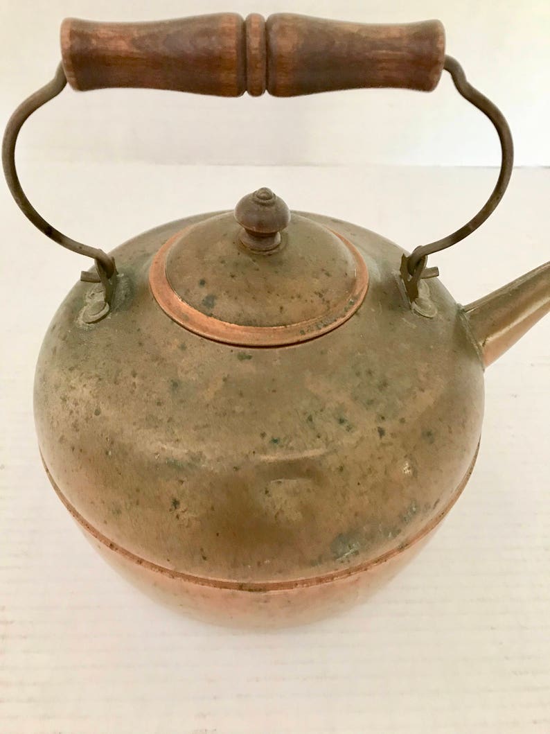 Vintage Revere Ware Tea Kettle Solid Copper Etsy