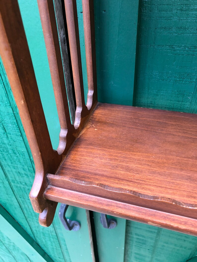 Walnut Shelf Curio Shelf Display Shelf Solid Wood Shelving Etsy