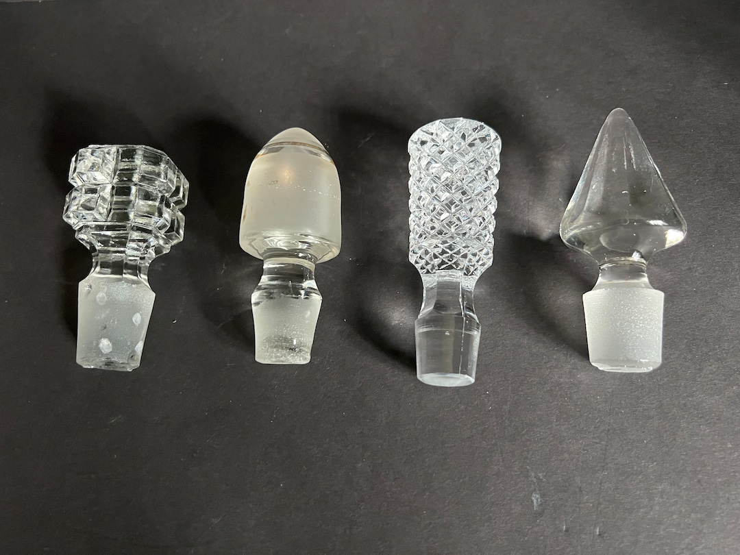 Decanter Stoppers, Chrystal, Antique, Replacement Stoppers, Cruet