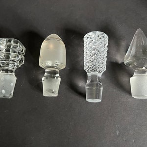 Decanter Stoppers, Chrystal, Antique, Replacement Stoppers, Cruet, Vinegar Bottles, Wine Bottle, Glassware Stopper, Bottle Top, OPEN STOCK