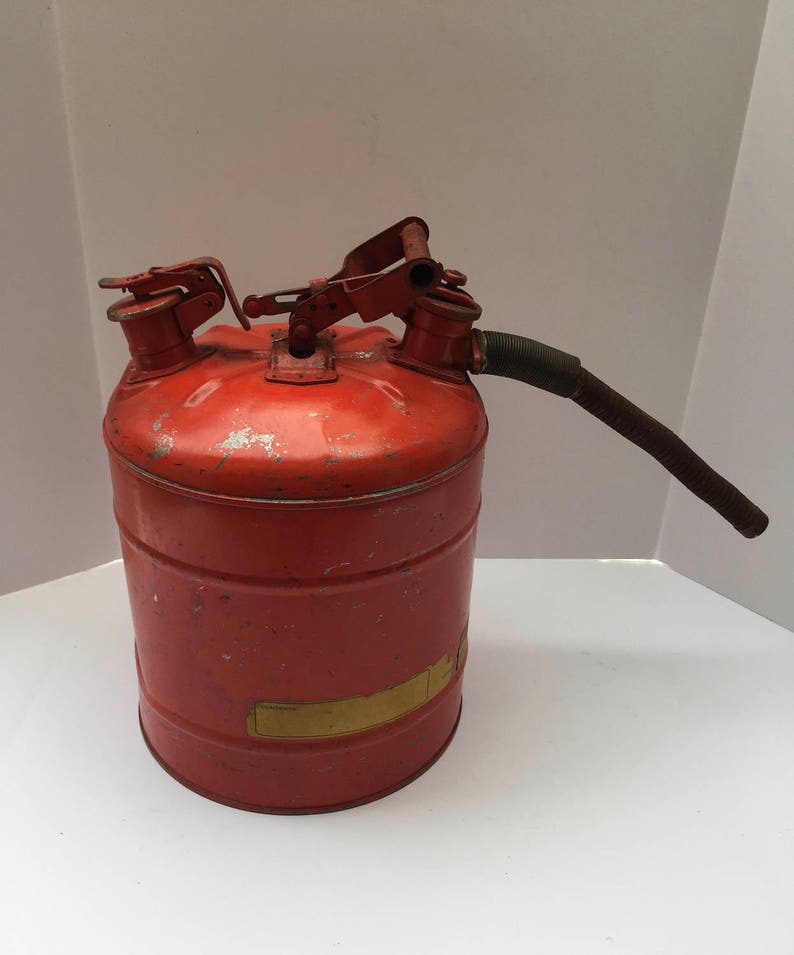RED GAS CAN Vintage Gas Can 5 Gal Gas Can Etsy