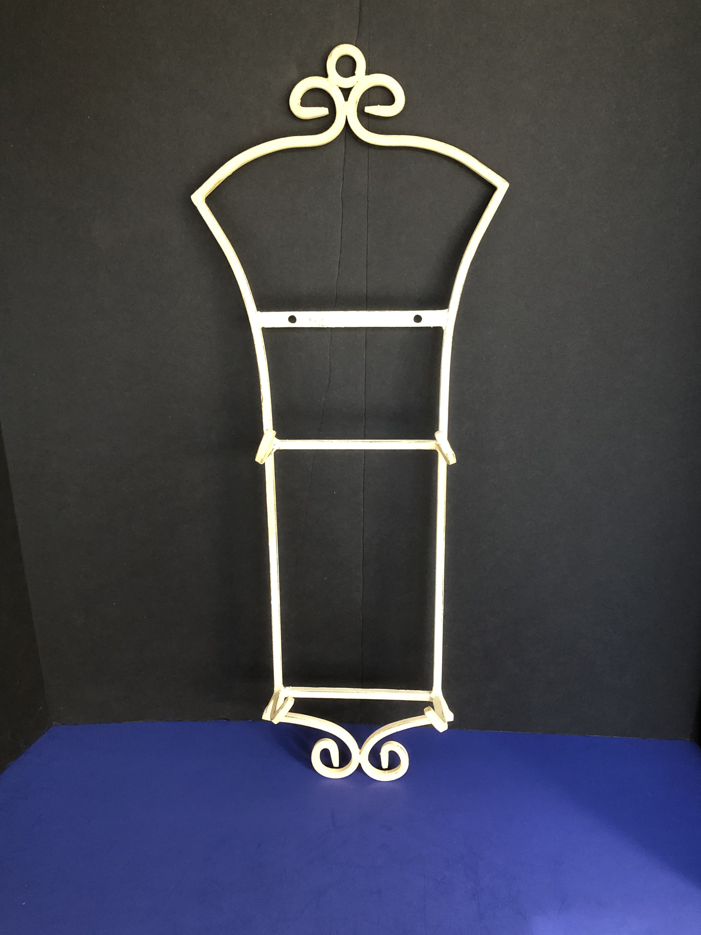 Plate Display Antique Wrought Iron Plate Hanger Hand Etsy