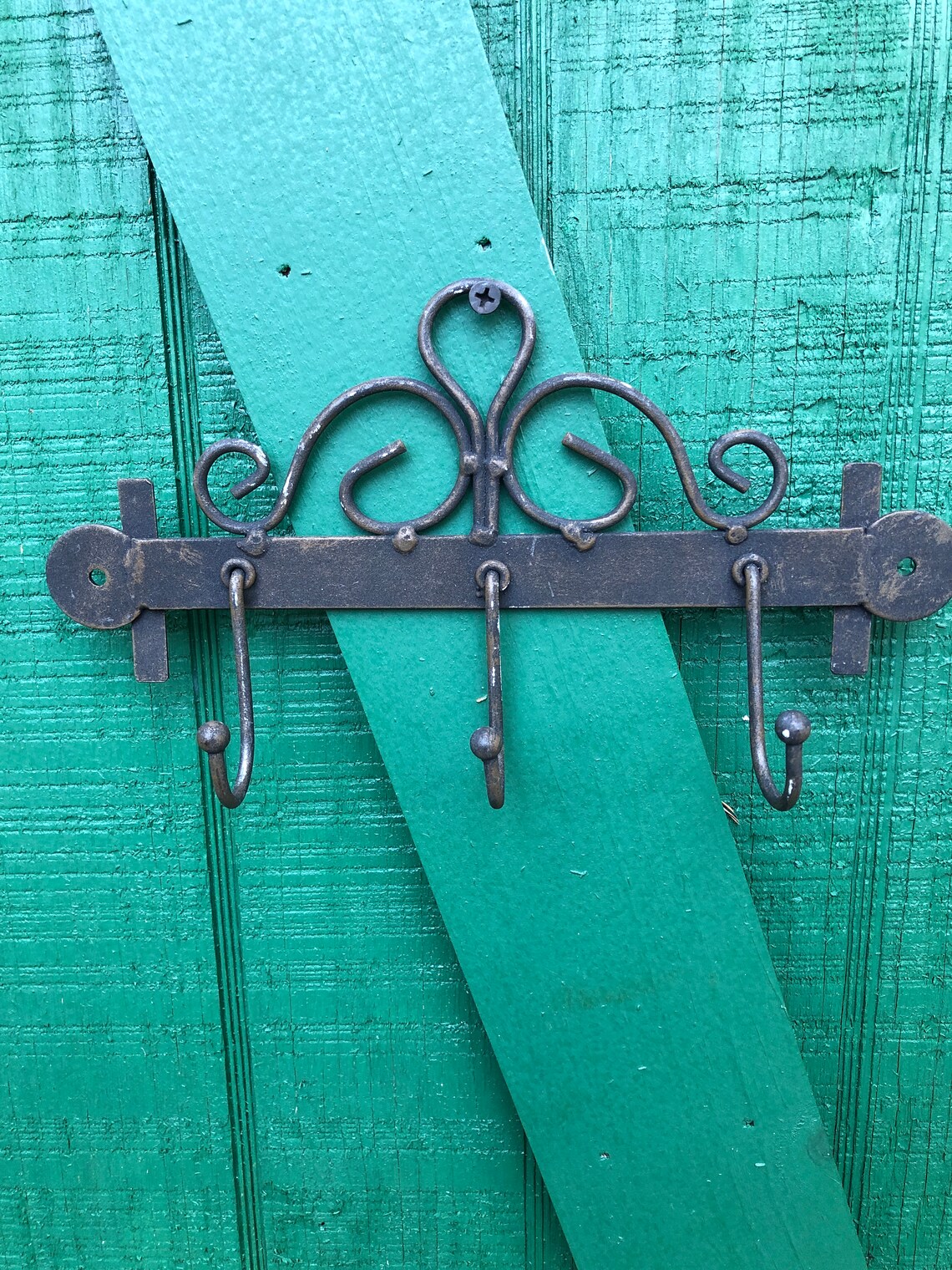 Coat Rack Wrought Iron Coat Hanger Etsy
