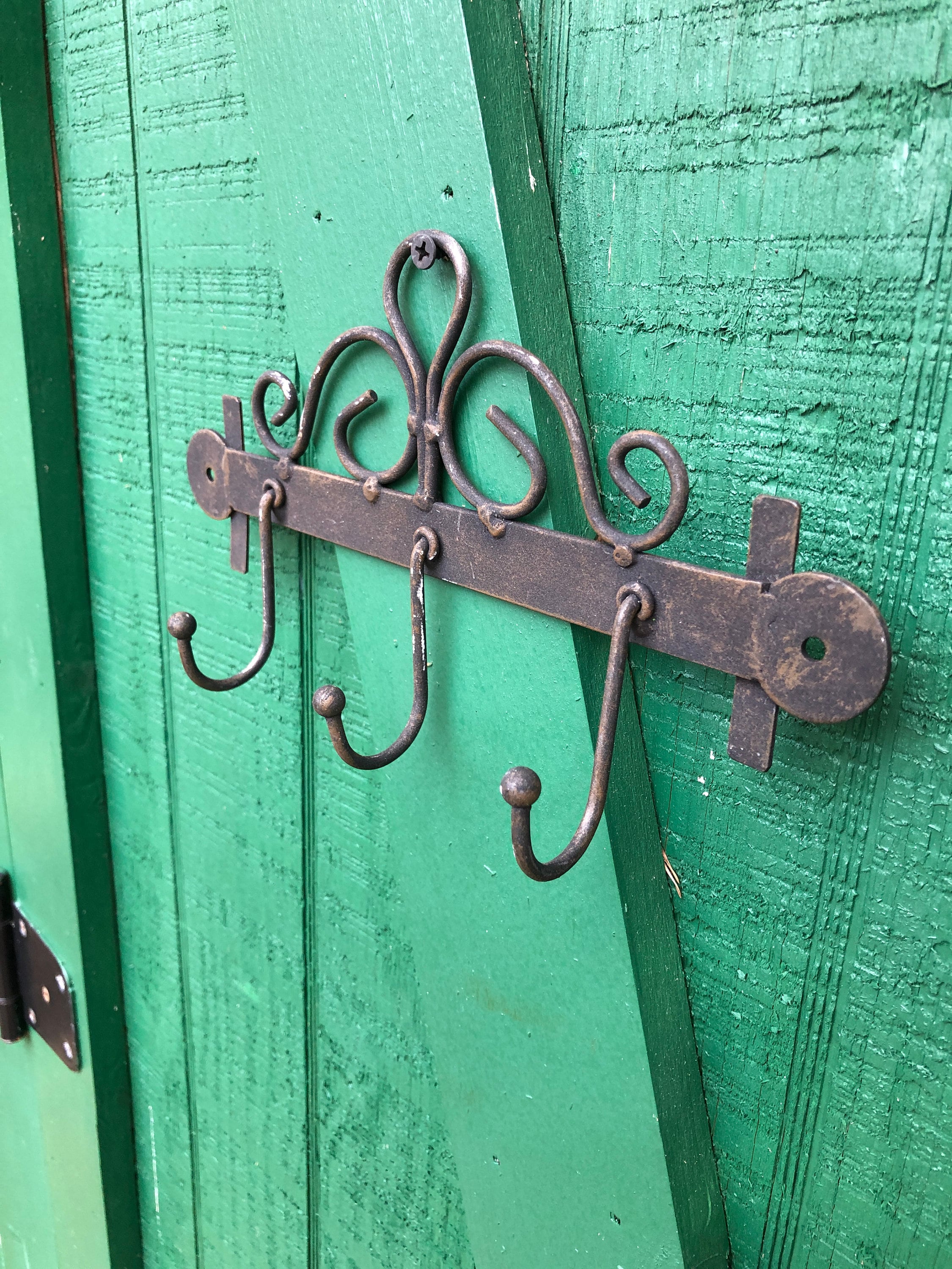 Coat Rack Wrought Iron Coat Hanger Etsy