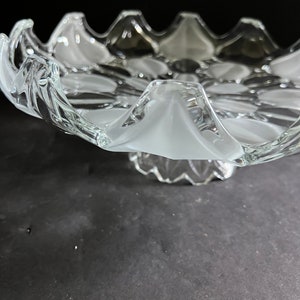 Mikasa, Crystal Serving Dish, Sunflower Pattern, Clear, Wedding Present, Like New, Vintage, Circa 1980s, Gift Ware image 4