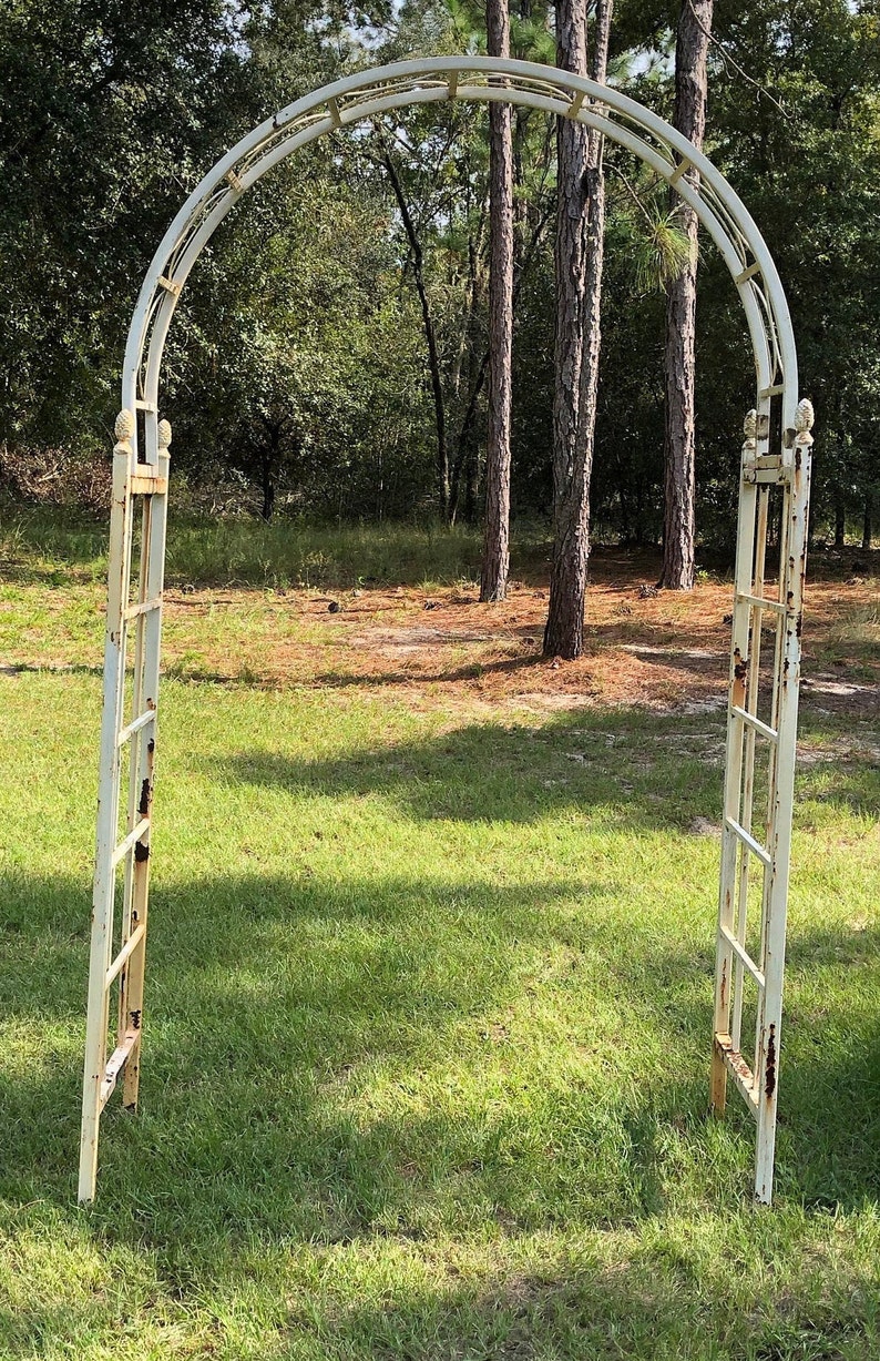 Vintage Trellis Antique Wrought Iron Trellis Garden Decor Etsy