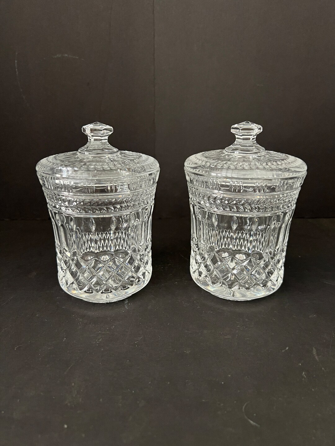 Bombay Crystal Jam Jar Condiment Containers Cut Flower Cut Etsy