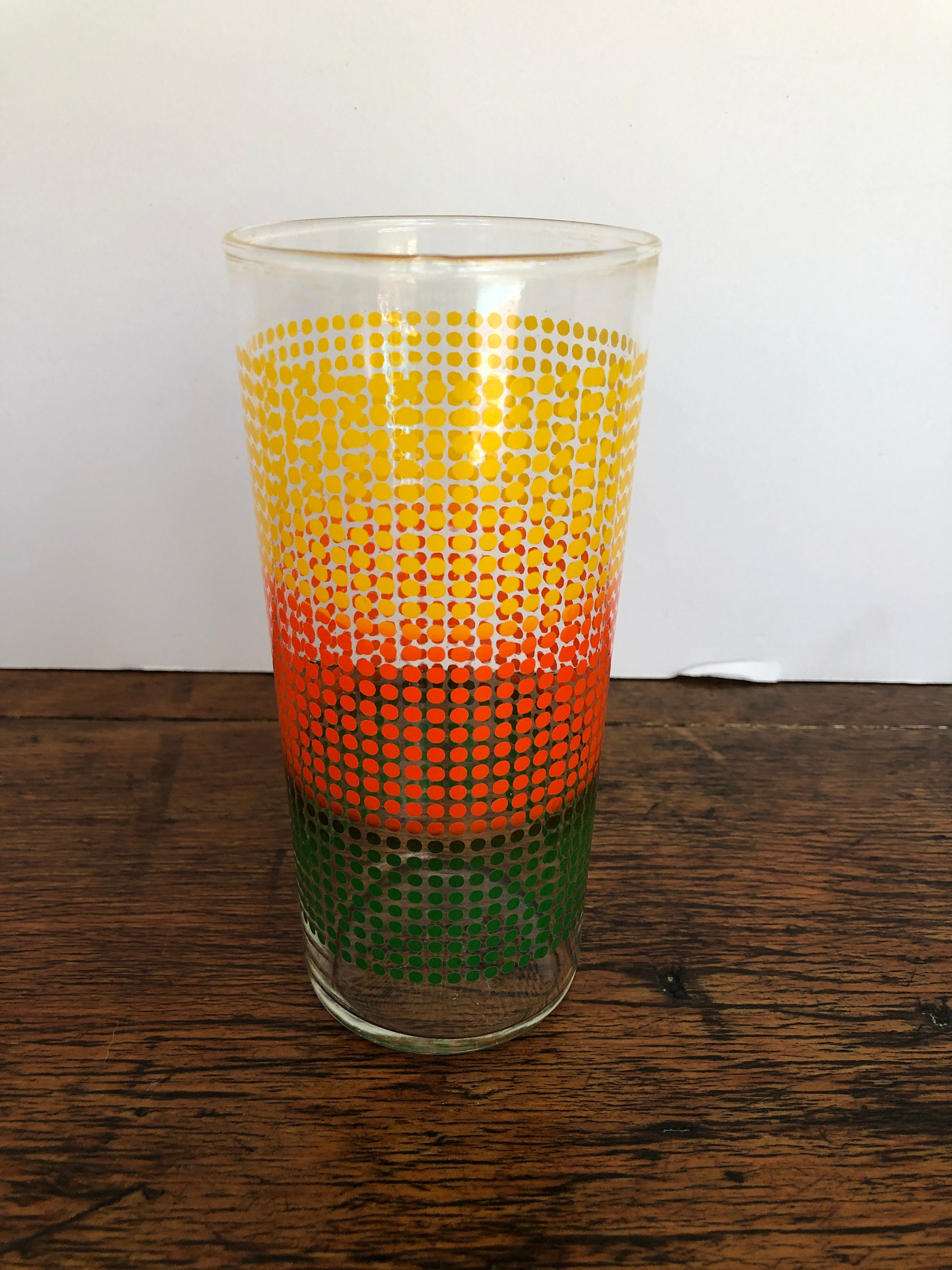 Stripped Glassware Vintage MCM Bar Cart Accessory Ice Tea Etsy