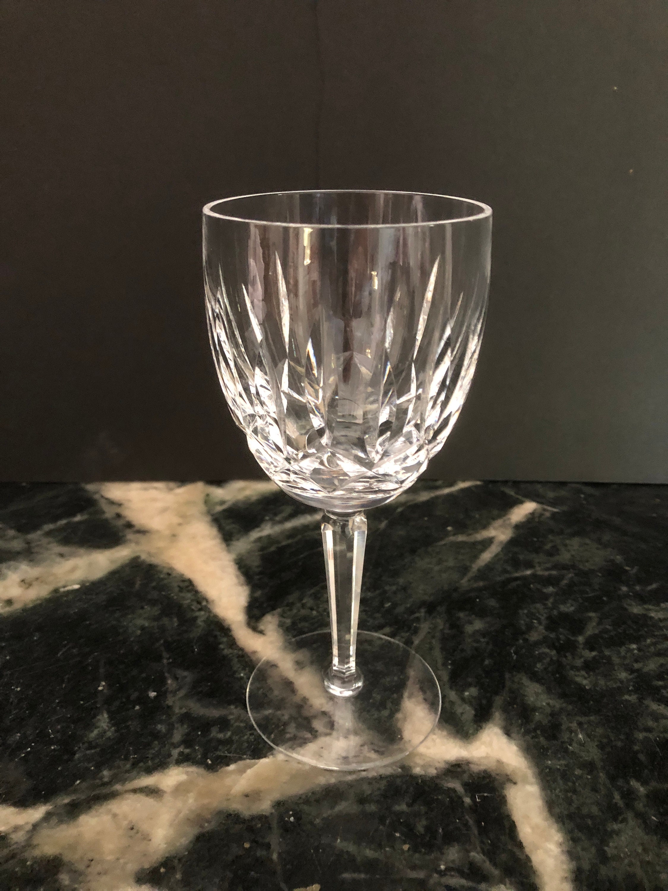 WATERFORD Water Goblets CRYSTAL Kildare Pattern Vintage Etsy
