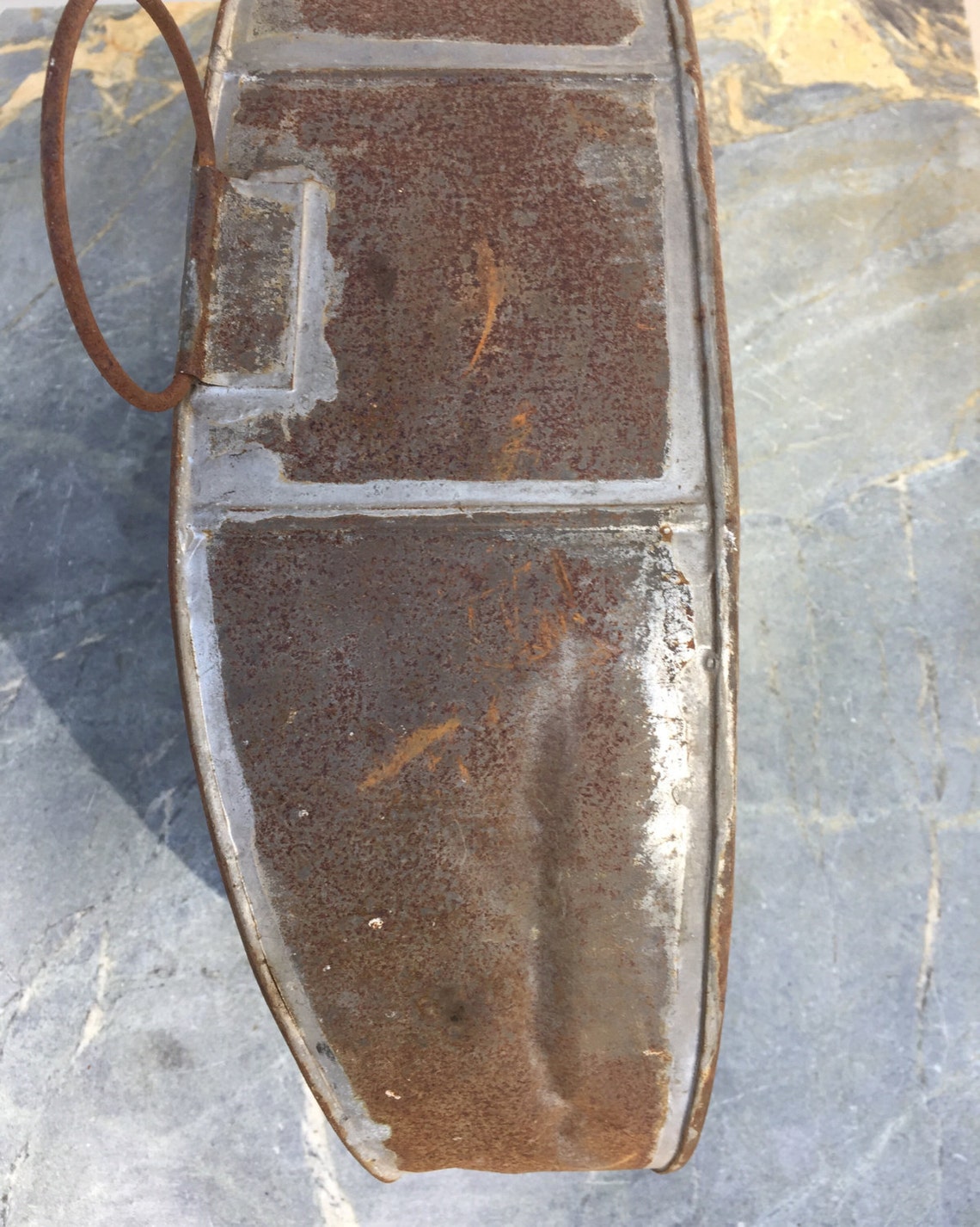 Bed Pan Hand Made Bed Pan Photo Prop Bed Pan Rusty Crusty Etsy