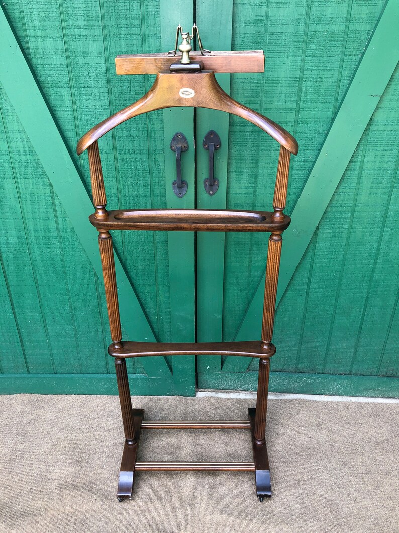 Tailors Valet Stand Butler Stand Mens Suit Stand Wheels Etsy