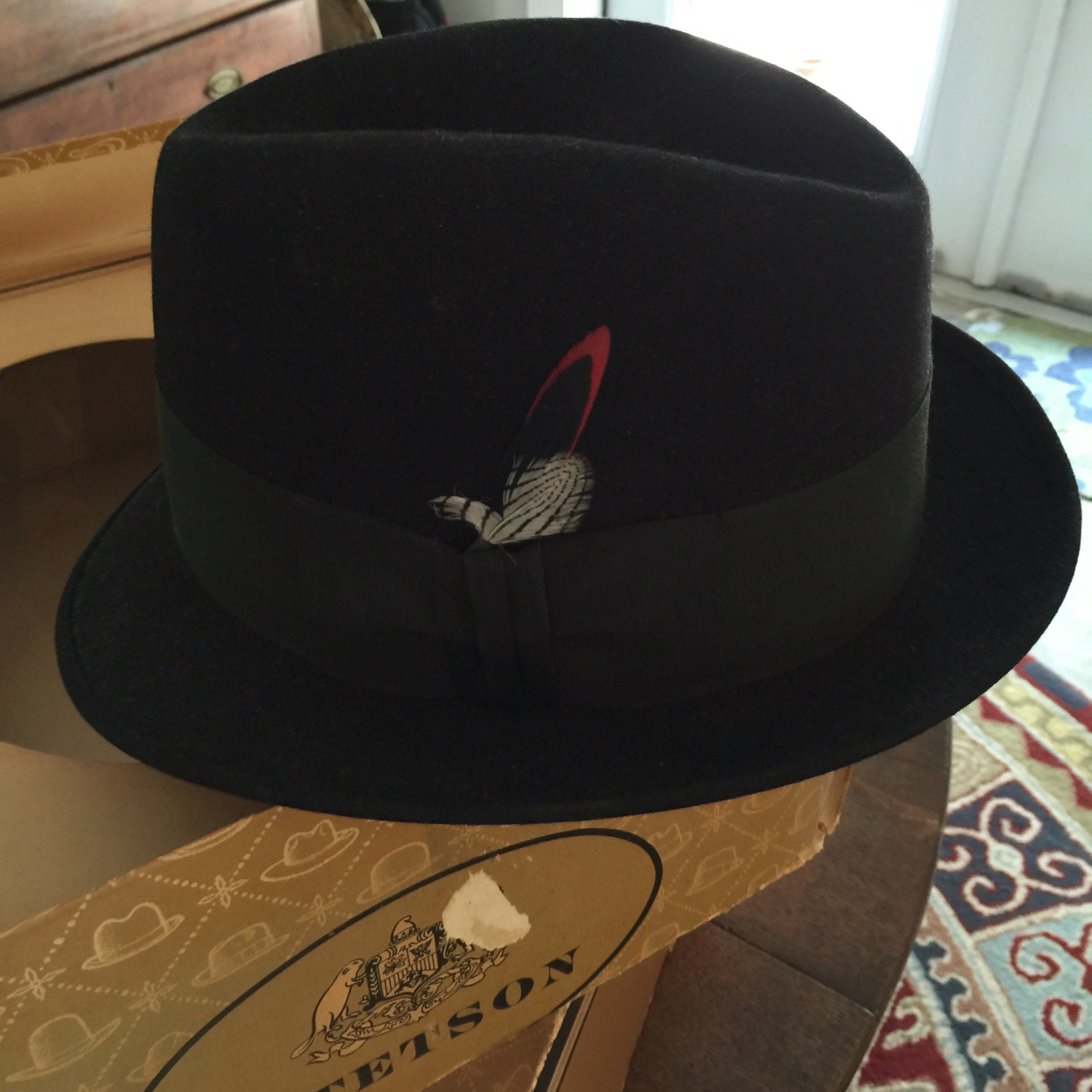 Stetson Fur Felt Fodora Mens Dress Hat 