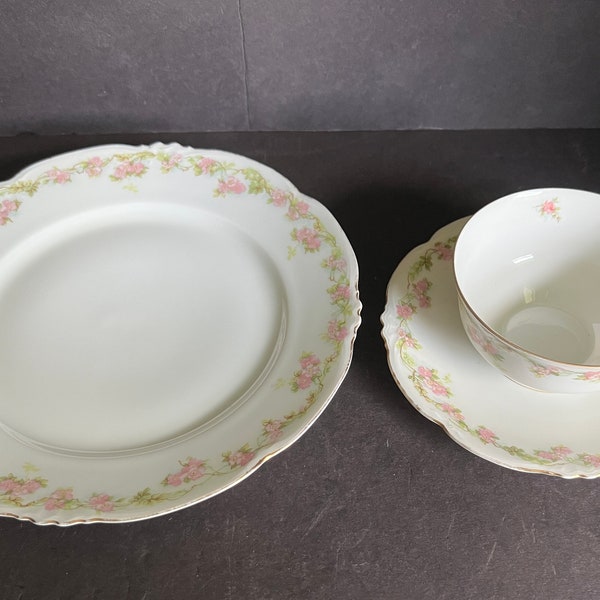Habsburg MZ, Hutscheureuther Gelb, Bavaria Germany, Lhs,  Fine China, Pattern Roses, OPEN STOCK