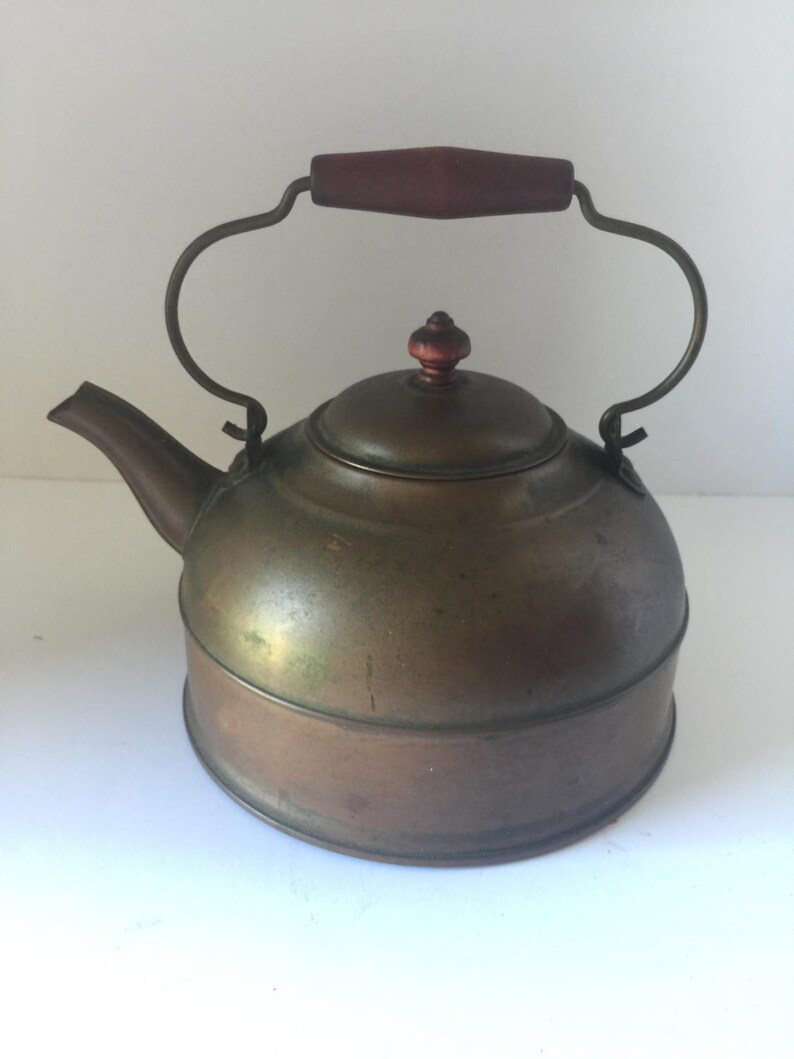 Copper Tea Kettle Antique Revere Ware 1 Quart Tea Kettle Etsy