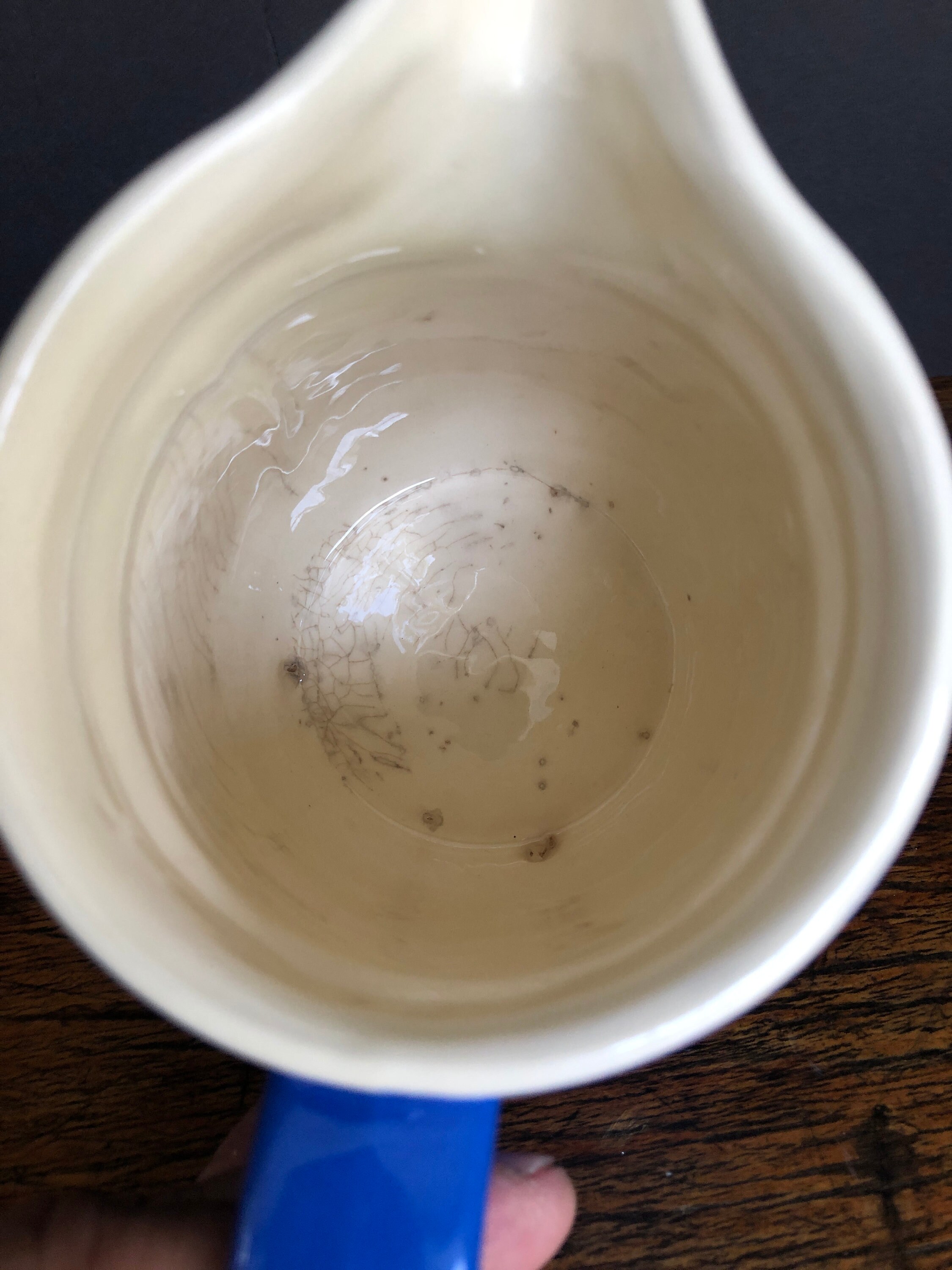 Blue Milk Pitcher Oxford Stoneware USA Fine Art Ceramic Etsy