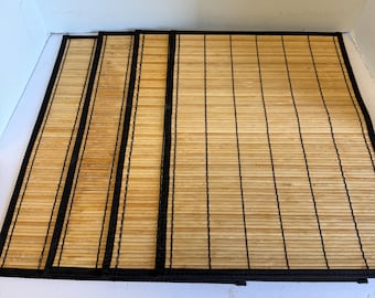 Bamboo Place Mats,  Set of 4,