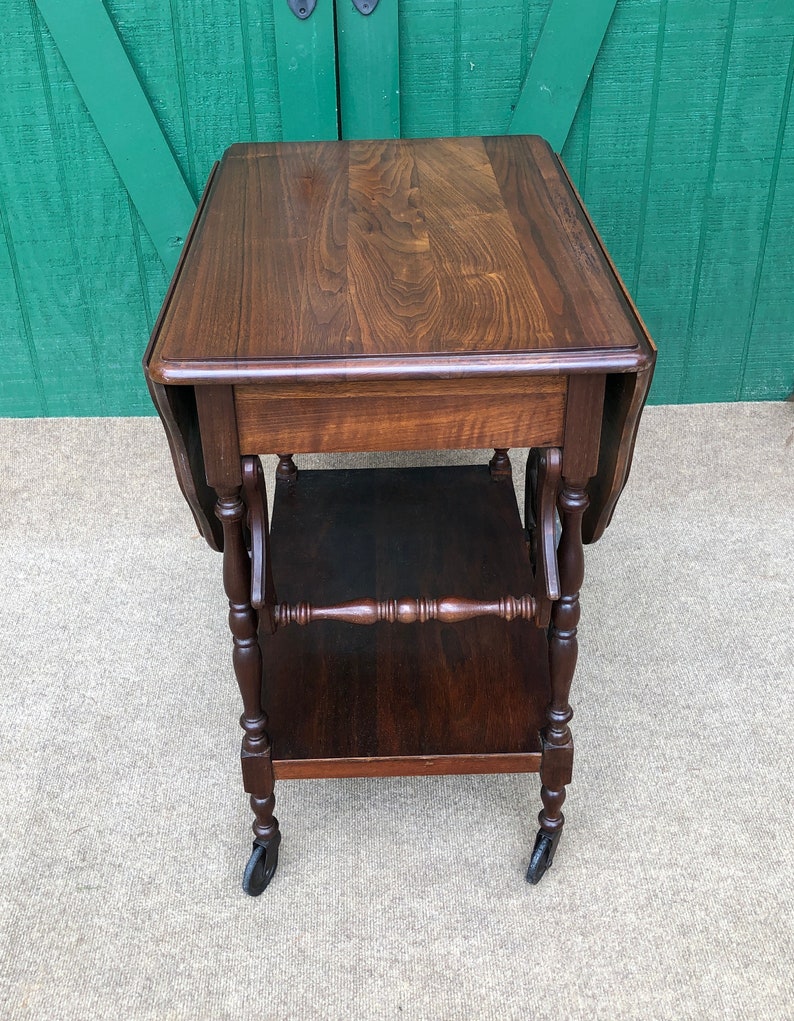 tea set and cart