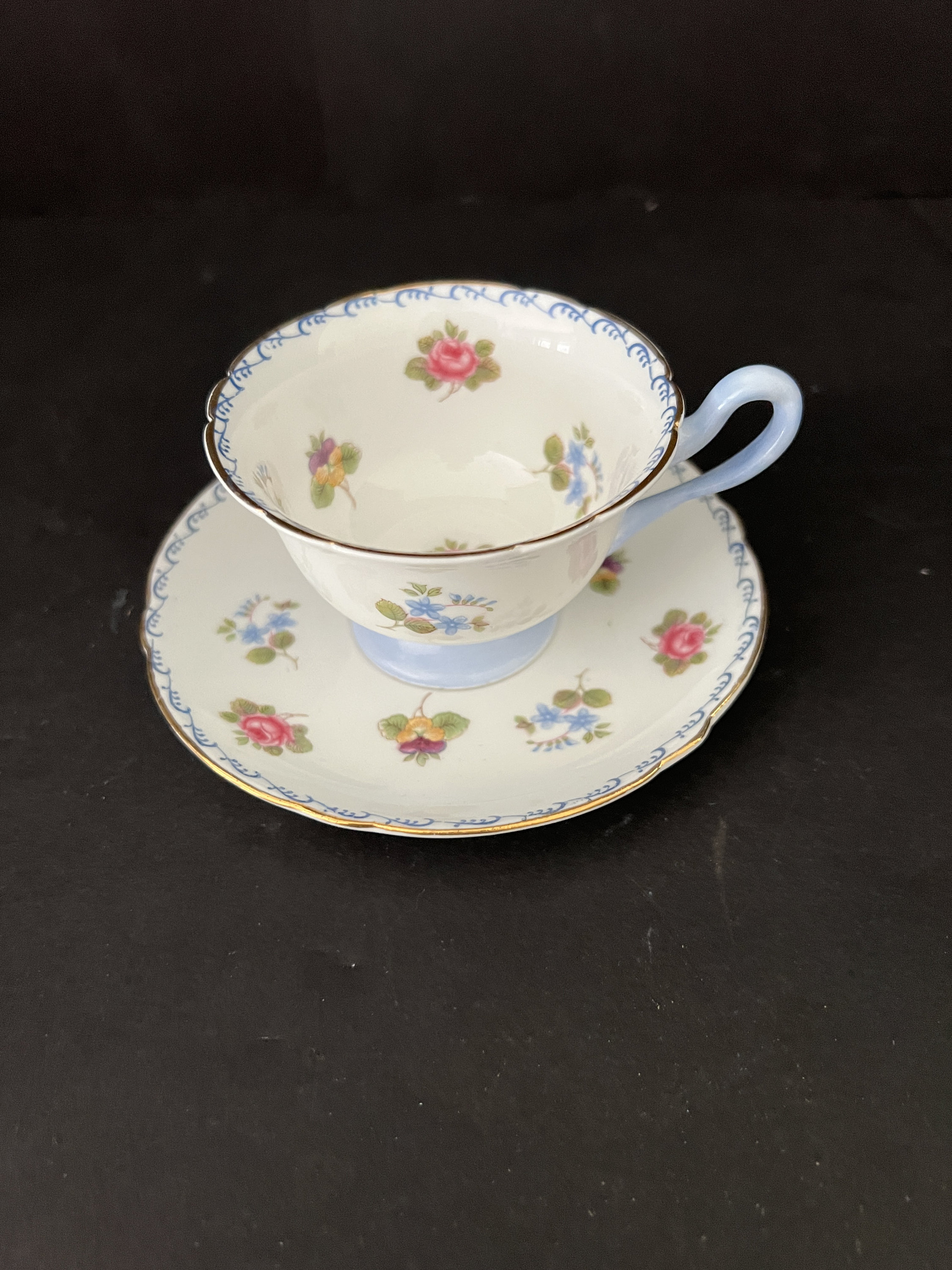 菓子 shelly Shelly, Set, Creamer & Sugar, Cup,saucer, Fine Bone China, Made in