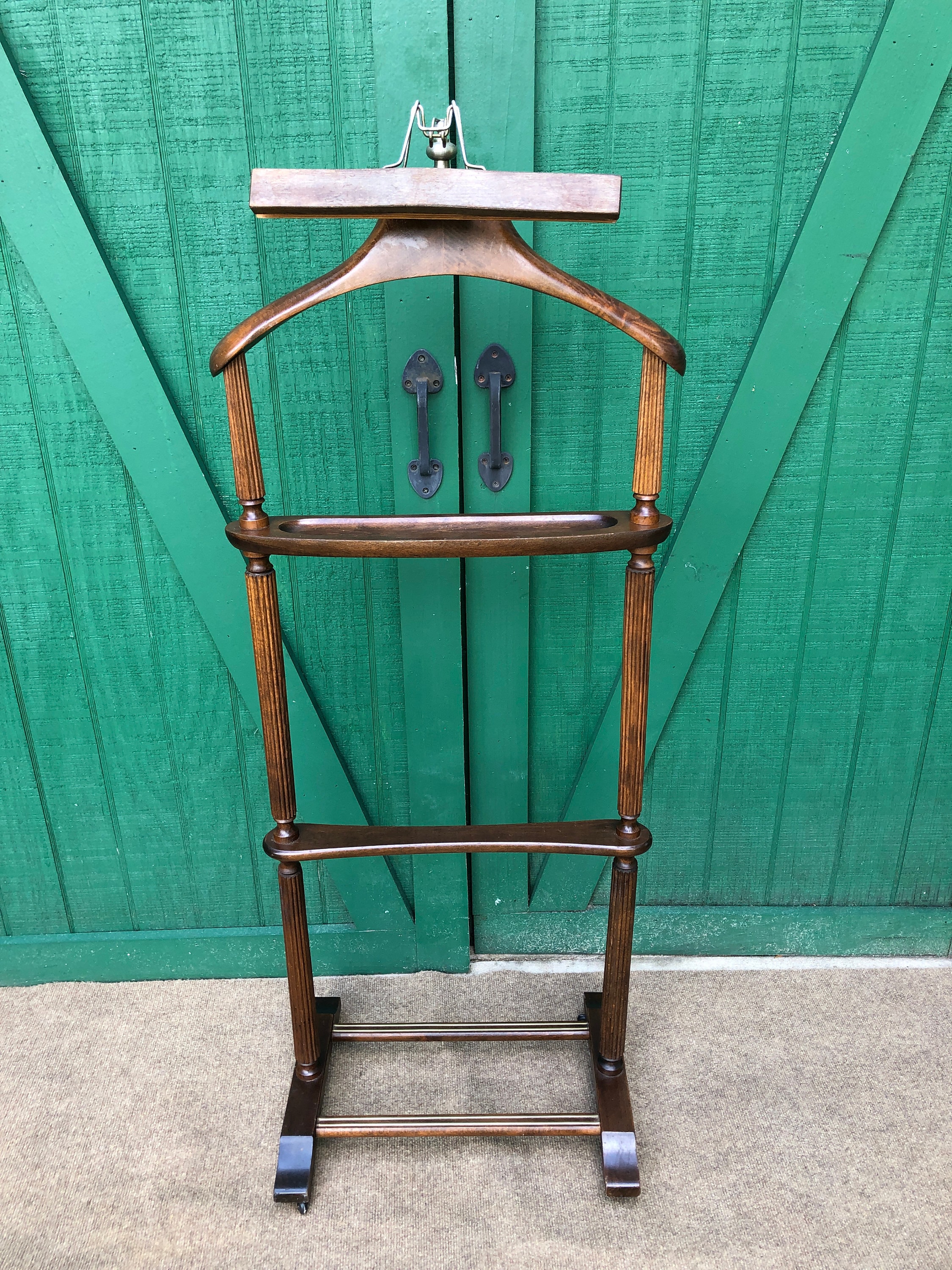Tailors Valet Stand Butler Stand Mens Suit Stand Wheels Etsy