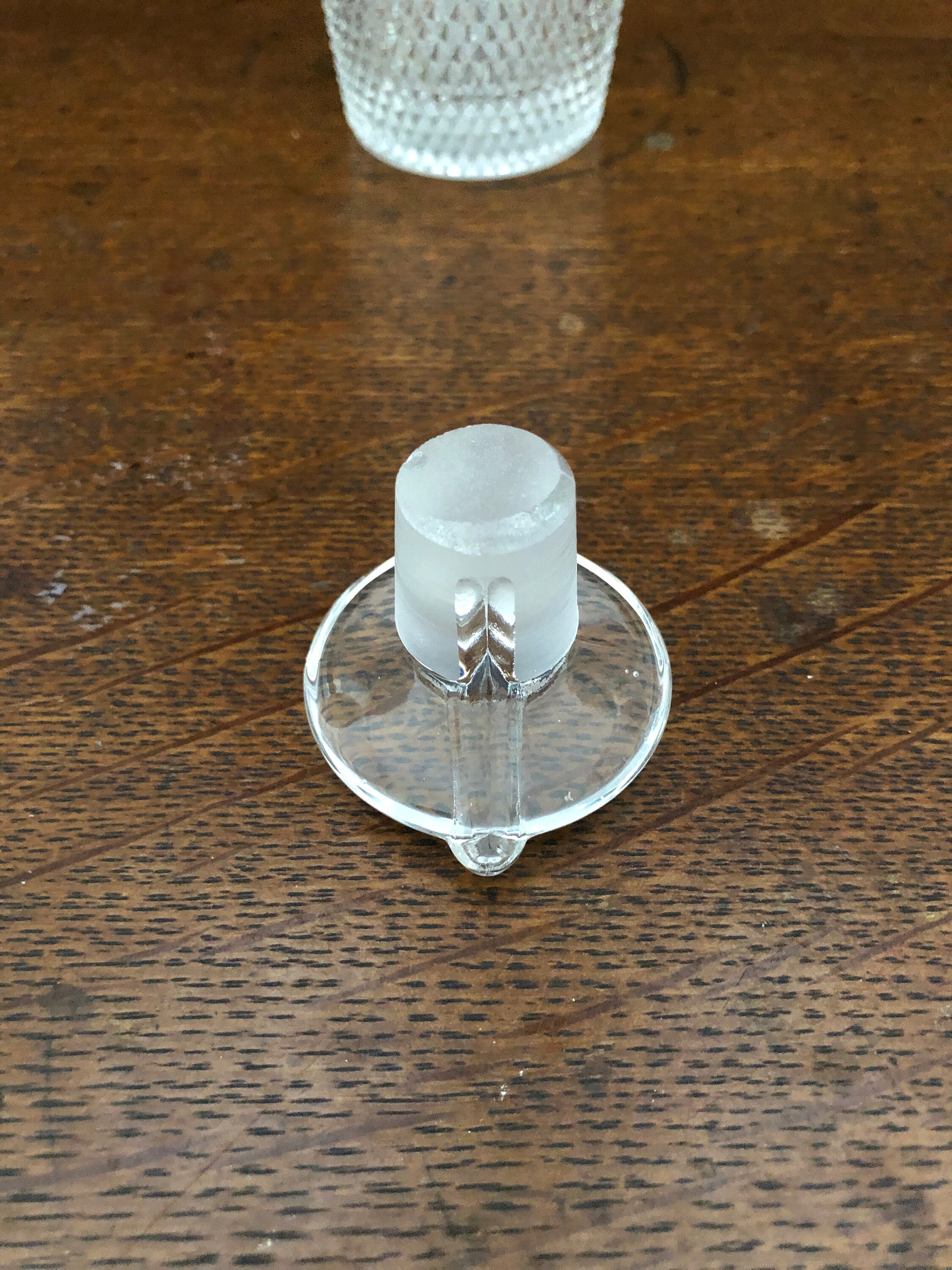 Glass Cruet Bar Cart Accessiory Hand Blown Stopper Sherry Etsy