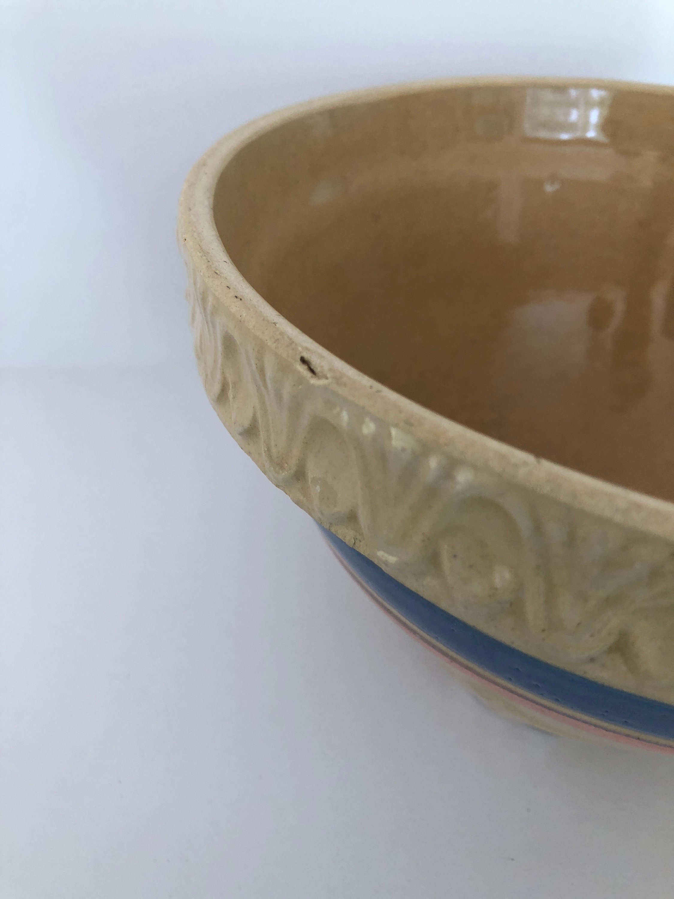 Heritage Blue Stripe Stoneware Mixing Bowls (Set of 4)