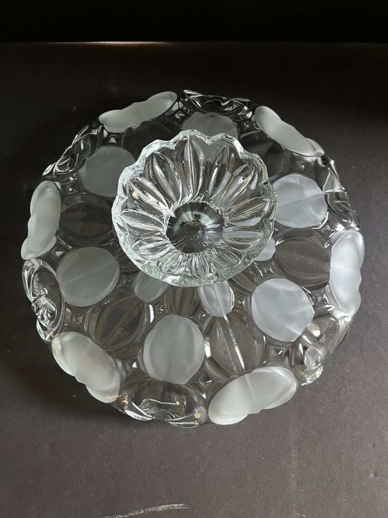Mikasa, Crystal Serving Dish, Sunflower Pattern, Clear, Wedding Present, Like New, Vintage, Circa 1980s, Gift Ware image 10