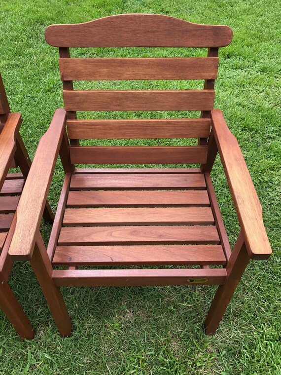 Teak Samsonite Patio Chairs Hardwood 