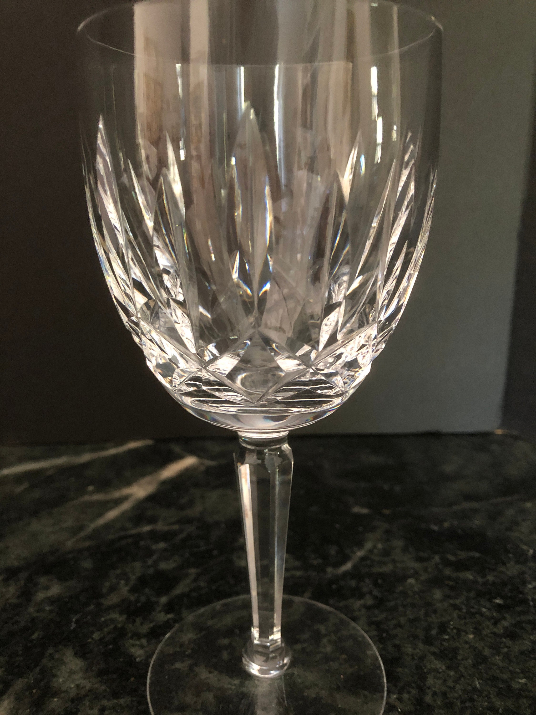 WATERFORD Water Goblets CRYSTAL Kildare Pattern Vintage Etsy