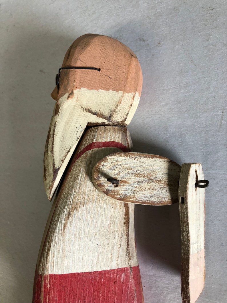 Antique Wood Puppet Hand Made Toy Etsy