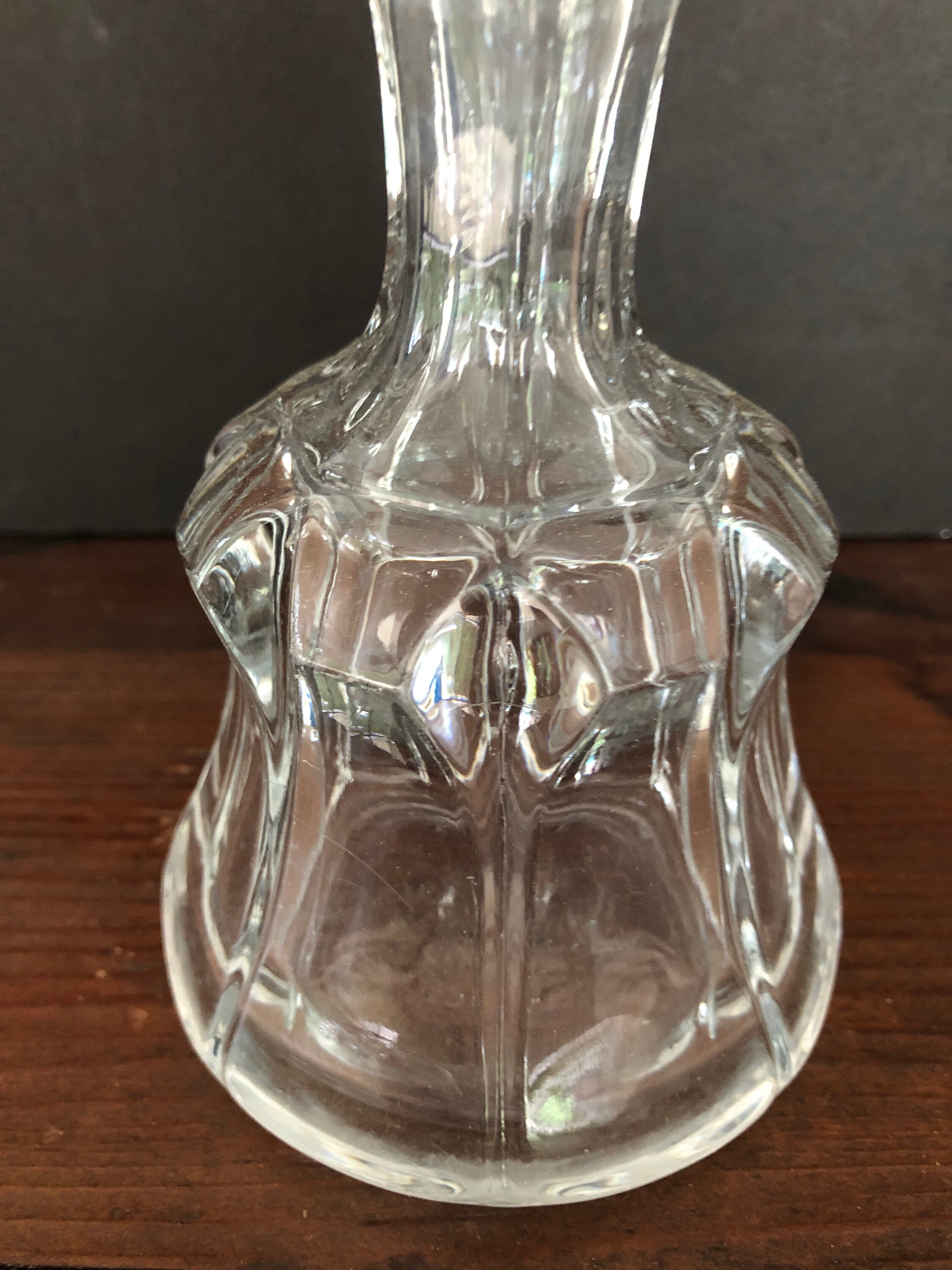 Glass Cruet Bar Cart Accessiory Hand Blown Stopper Sherry Etsy