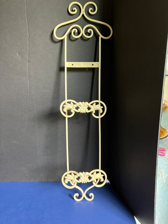 Plate Display Vintage Wrought Iron Plate Hanger Hand Etsy